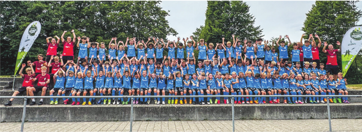 Gruppenfoto Swisscom Football Camp.