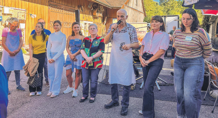 Ruedi und Hildegard Schaufelberger verabschieden sich nach zwölf Jahren von der «Gumele». Bild: Anja C. Wolfer Baka