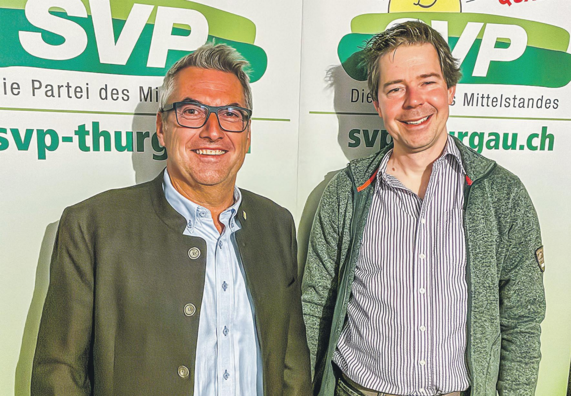 SVP nominiert Stefan Mühlemann und Marc Rudin für den Gemeinderat - Das Bild wird blockiert. – Möglicherweise durch einen aktiven Adblocker.