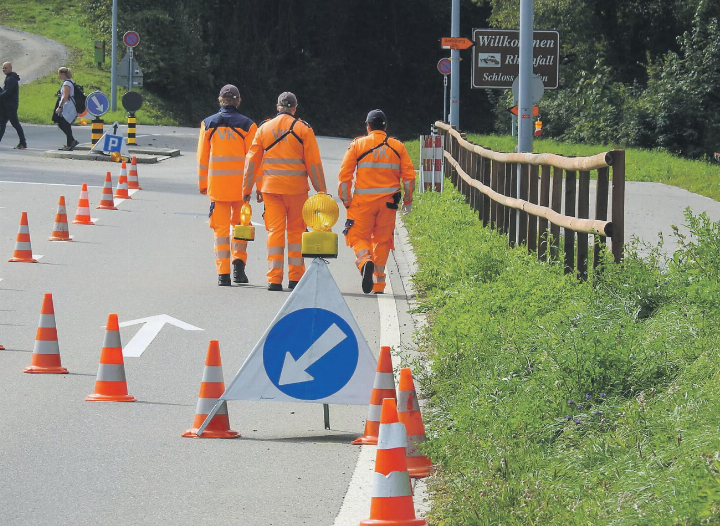 Die Verkehrskadetten Winterthur sorgen bei Veranstaltungen für Sicherheit, Ordnung und einen reibungslosen Verkehrsablauf. Bild: zVg